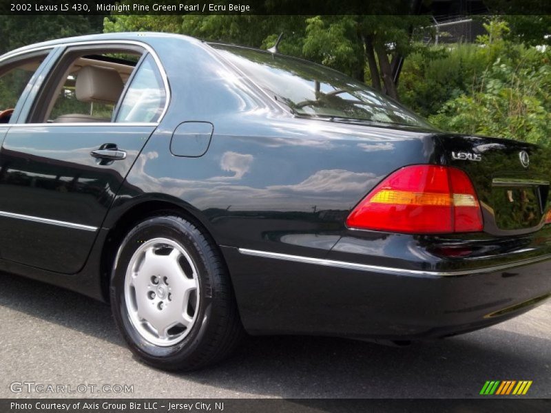 Midnight Pine Green Pearl / Ecru Beige 2002 Lexus LS 430