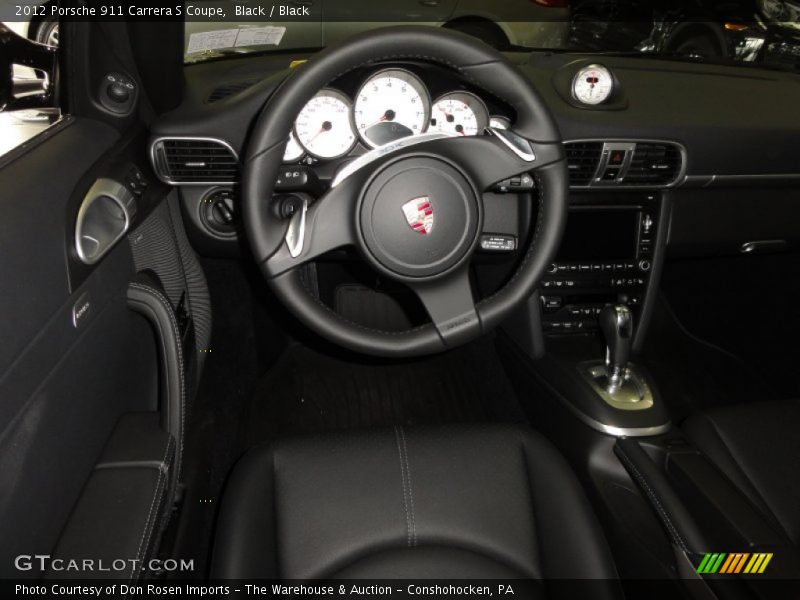 Black / Black 2012 Porsche 911 Carrera S Coupe
