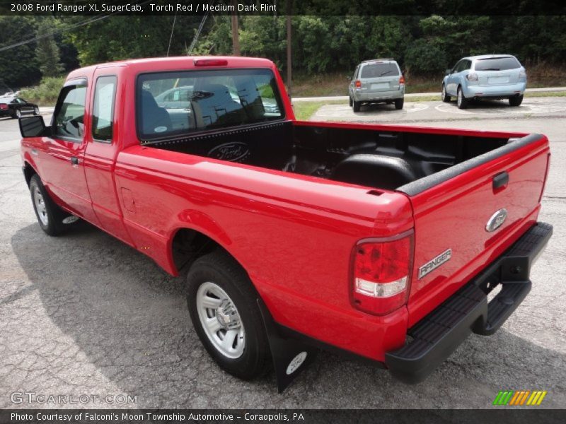 Torch Red / Medium Dark Flint 2008 Ford Ranger XL SuperCab