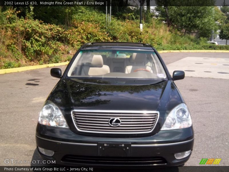 Midnight Pine Green Pearl / Ecru Beige 2002 Lexus LS 430