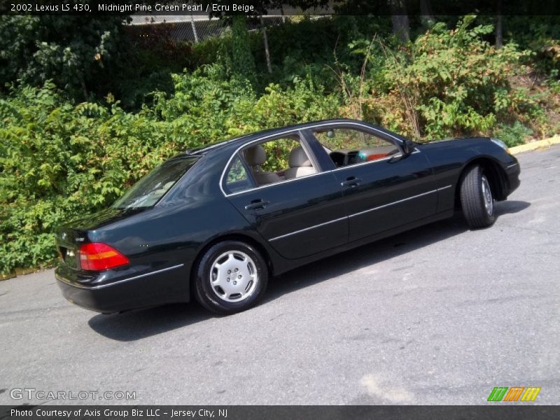 Midnight Pine Green Pearl / Ecru Beige 2002 Lexus LS 430