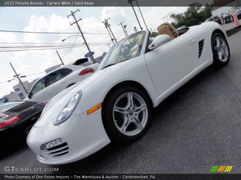 Carrara White / Sand Beige 2012 Porsche Boxster