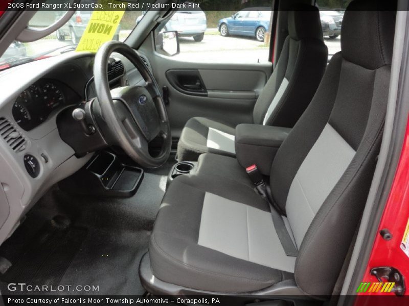  2008 Ranger XL SuperCab Medium Dark Flint Interior
