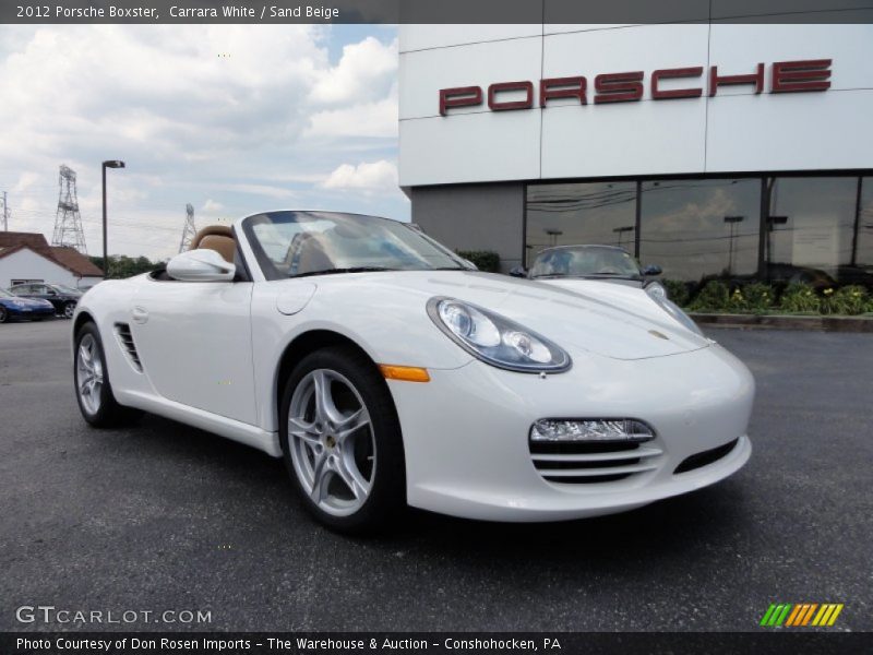 Carrara White / Sand Beige 2012 Porsche Boxster