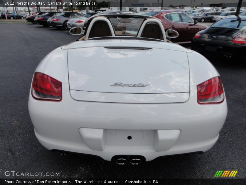 Carrara White / Sand Beige 2012 Porsche Boxster
