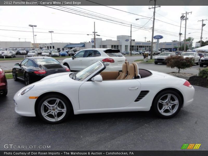 Carrara White / Sand Beige 2012 Porsche Boxster