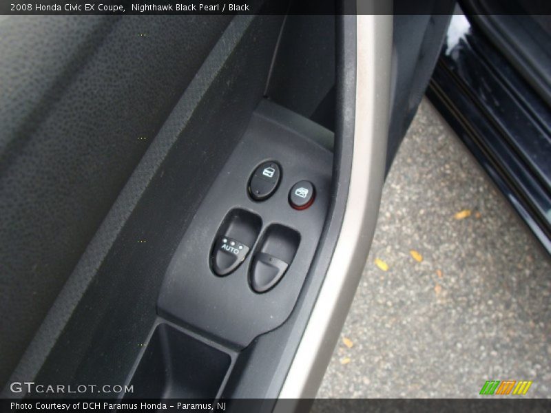 Nighthawk Black Pearl / Black 2008 Honda Civic EX Coupe