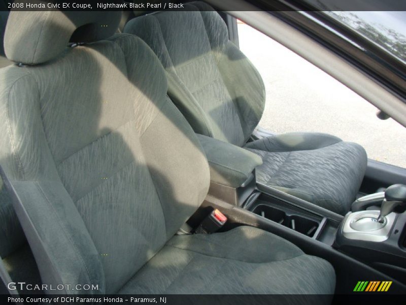 Nighthawk Black Pearl / Black 2008 Honda Civic EX Coupe