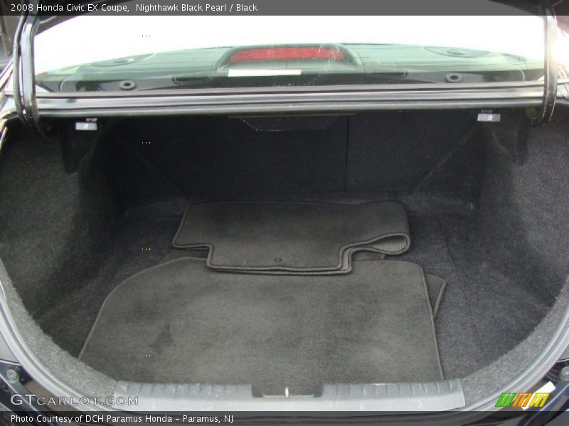 Nighthawk Black Pearl / Black 2008 Honda Civic EX Coupe