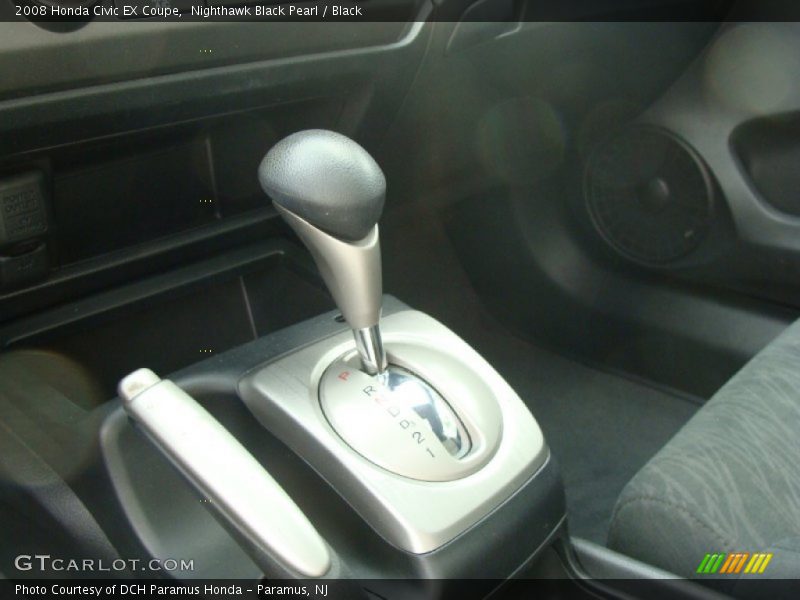 Nighthawk Black Pearl / Black 2008 Honda Civic EX Coupe