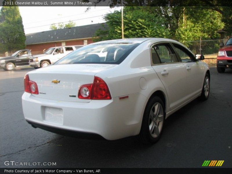 Summit White / Titanium 2011 Chevrolet Malibu LS