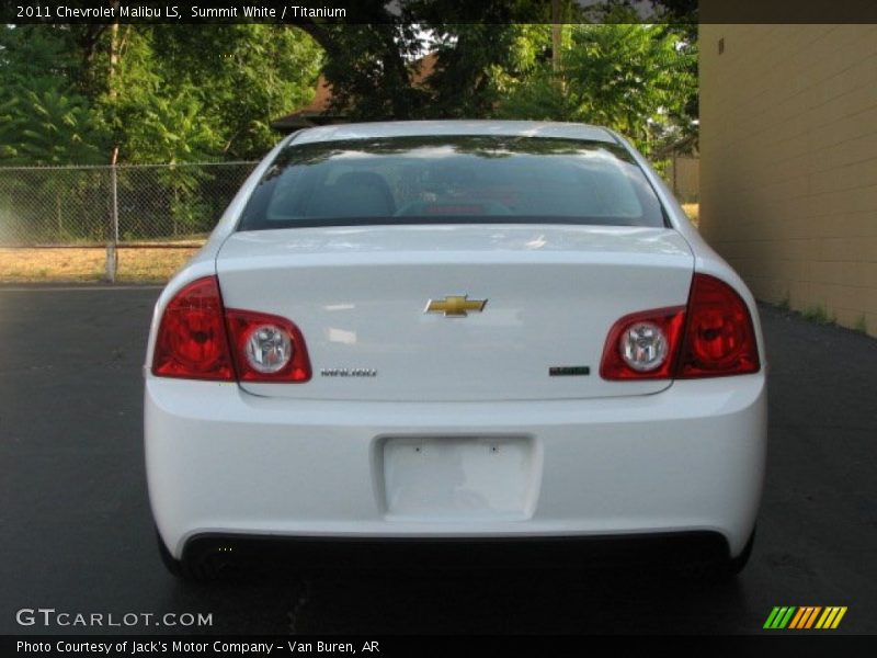 Summit White / Titanium 2011 Chevrolet Malibu LS