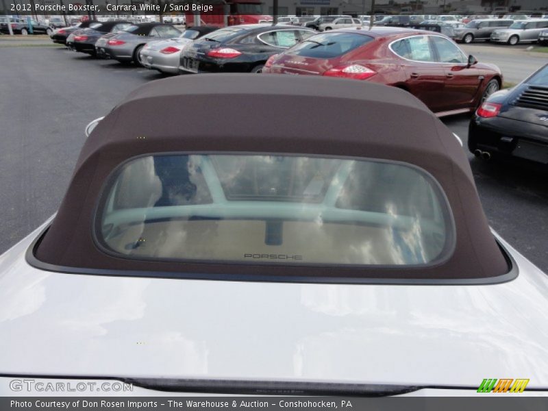 Carrara White / Sand Beige 2012 Porsche Boxster