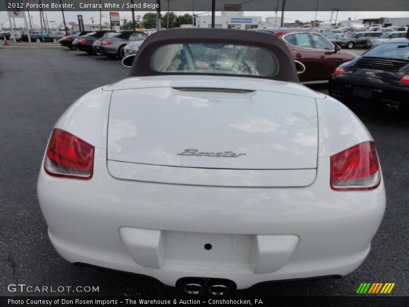 Carrara White / Sand Beige 2012 Porsche Boxster