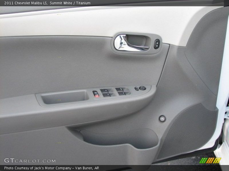 Summit White / Titanium 2011 Chevrolet Malibu LS