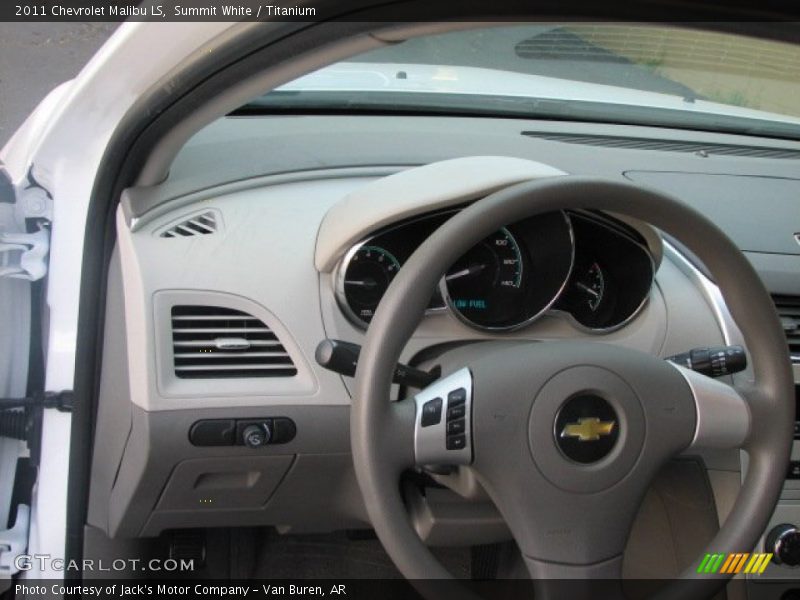 Summit White / Titanium 2011 Chevrolet Malibu LS