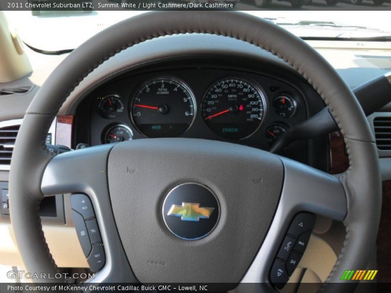 Summit White / Light Cashmere/Dark Cashmere 2011 Chevrolet Suburban LTZ