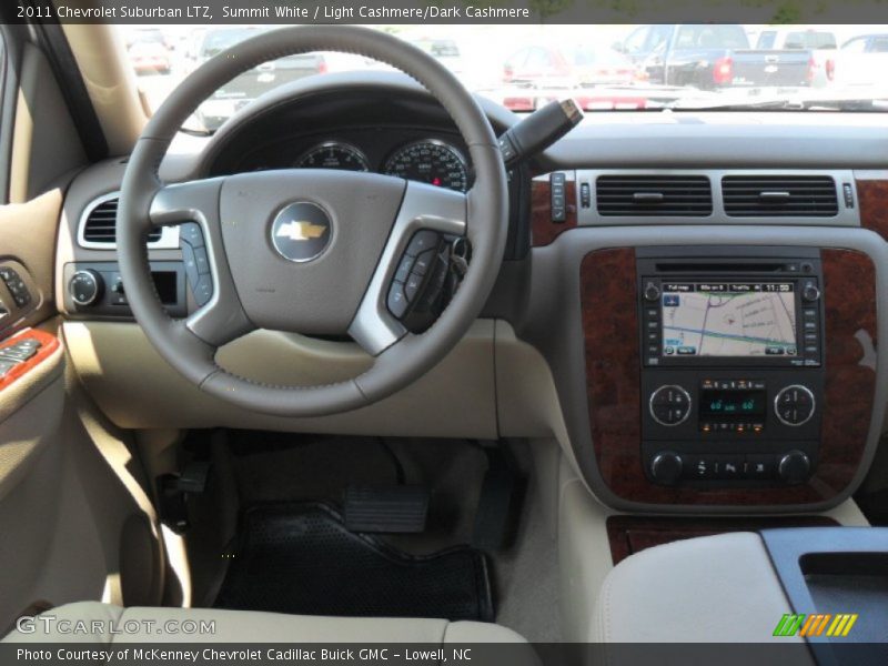 Summit White / Light Cashmere/Dark Cashmere 2011 Chevrolet Suburban LTZ