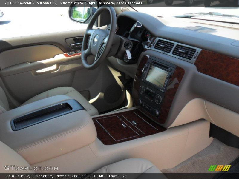 Summit White / Light Cashmere/Dark Cashmere 2011 Chevrolet Suburban LTZ