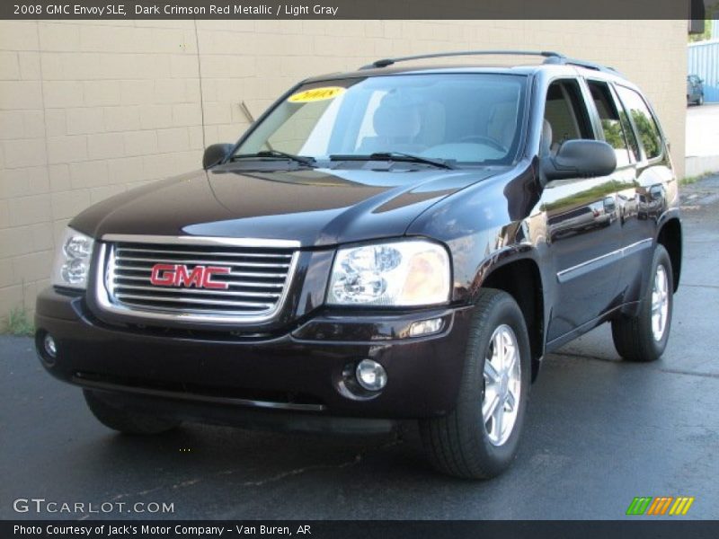 Dark Crimson Red Metallic / Light Gray 2008 GMC Envoy SLE