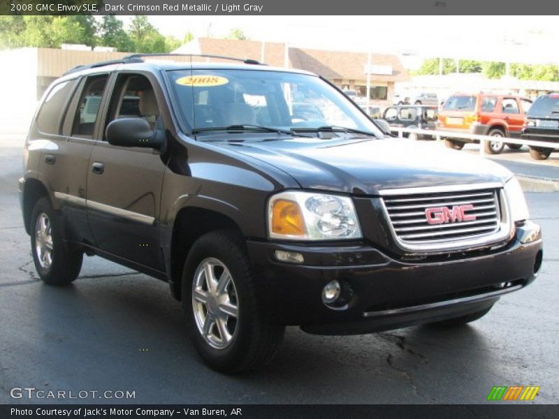 Dark Crimson Red Metallic / Light Gray 2008 GMC Envoy SLE