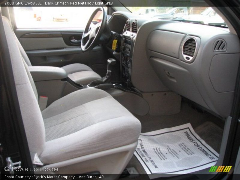 Dark Crimson Red Metallic / Light Gray 2008 GMC Envoy SLE