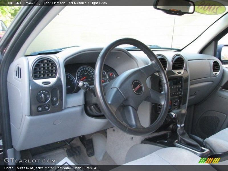 Dark Crimson Red Metallic / Light Gray 2008 GMC Envoy SLE