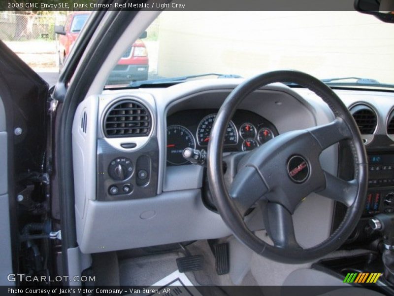 Dark Crimson Red Metallic / Light Gray 2008 GMC Envoy SLE