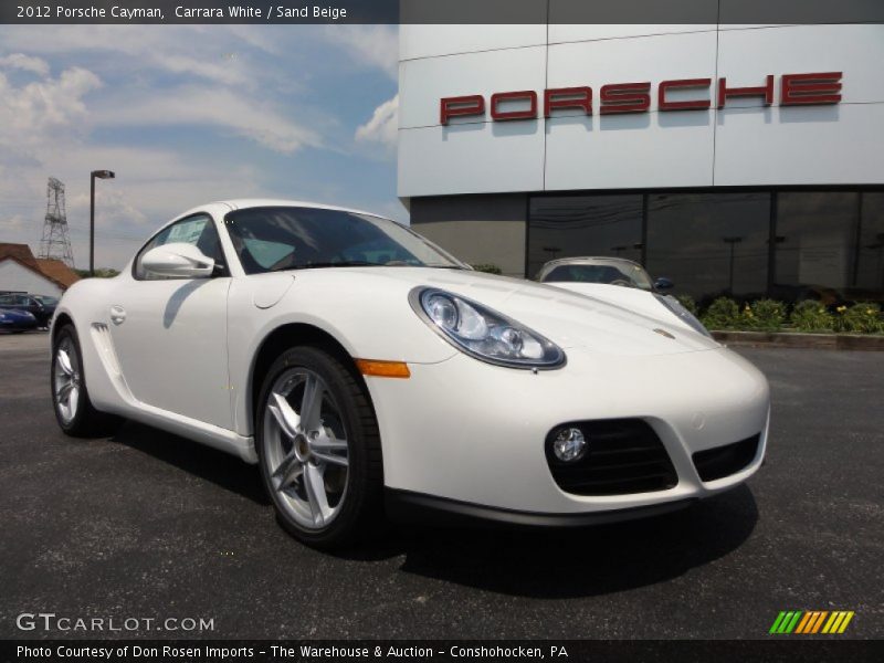 Carrara White / Sand Beige 2012 Porsche Cayman