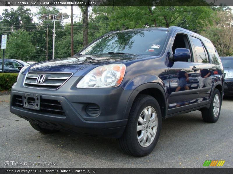 Eternal Blue Pearl / Black 2005 Honda CR-V EX 4WD