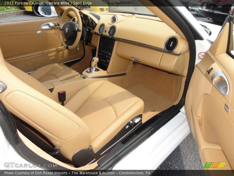 Carrara White / Sand Beige 2012 Porsche Cayman