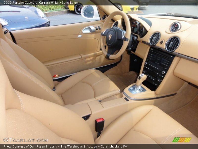 Carrara White / Sand Beige 2012 Porsche Cayman
