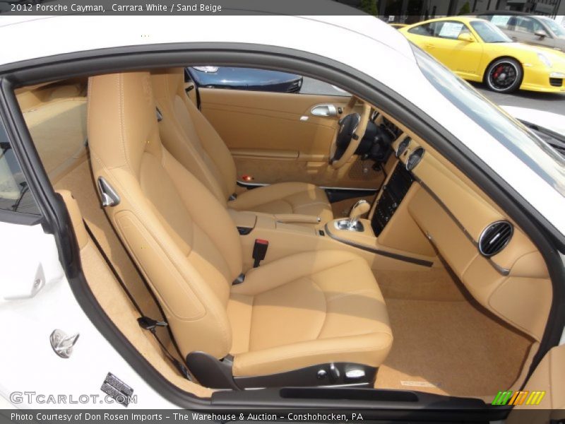 Carrara White / Sand Beige 2012 Porsche Cayman