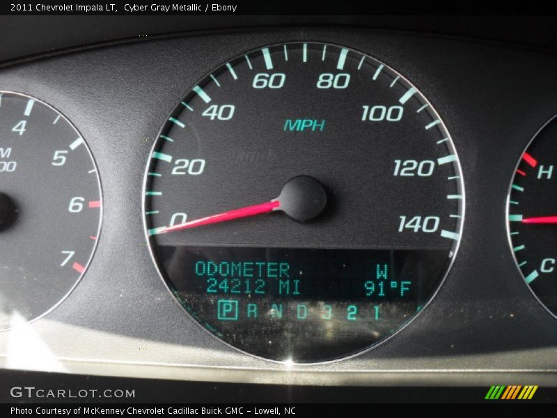 Cyber Gray Metallic / Ebony 2011 Chevrolet Impala LT