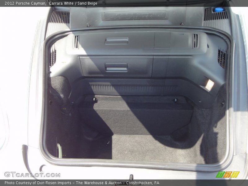 Carrara White / Sand Beige 2012 Porsche Cayman