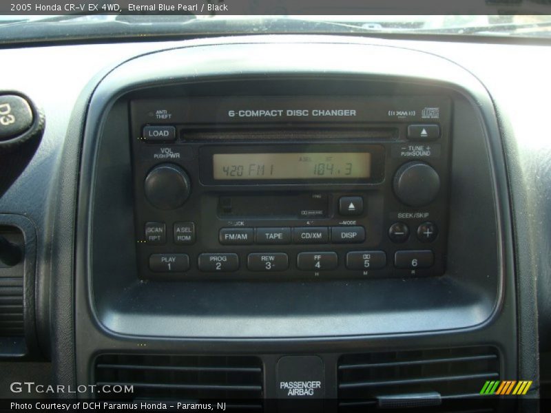 Eternal Blue Pearl / Black 2005 Honda CR-V EX 4WD