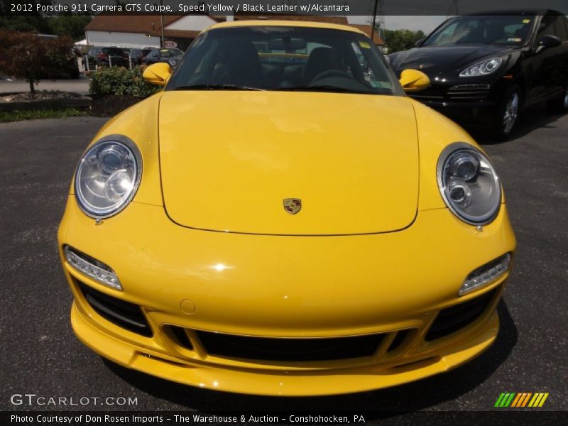 Speed Yellow / Black Leather w/Alcantara 2012 Porsche 911 Carrera GTS Coupe