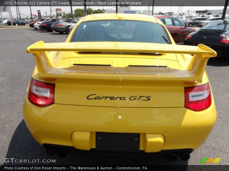 Speed Yellow / Black Leather w/Alcantara 2012 Porsche 911 Carrera GTS Coupe