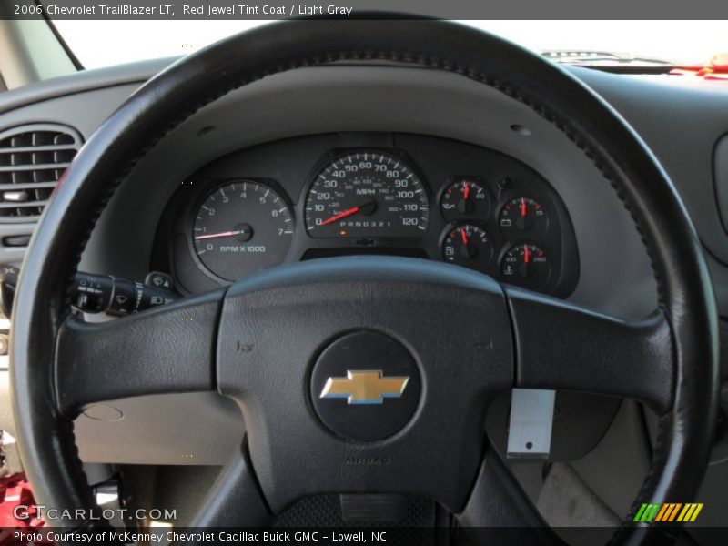 Red Jewel Tint Coat / Light Gray 2006 Chevrolet TrailBlazer LT