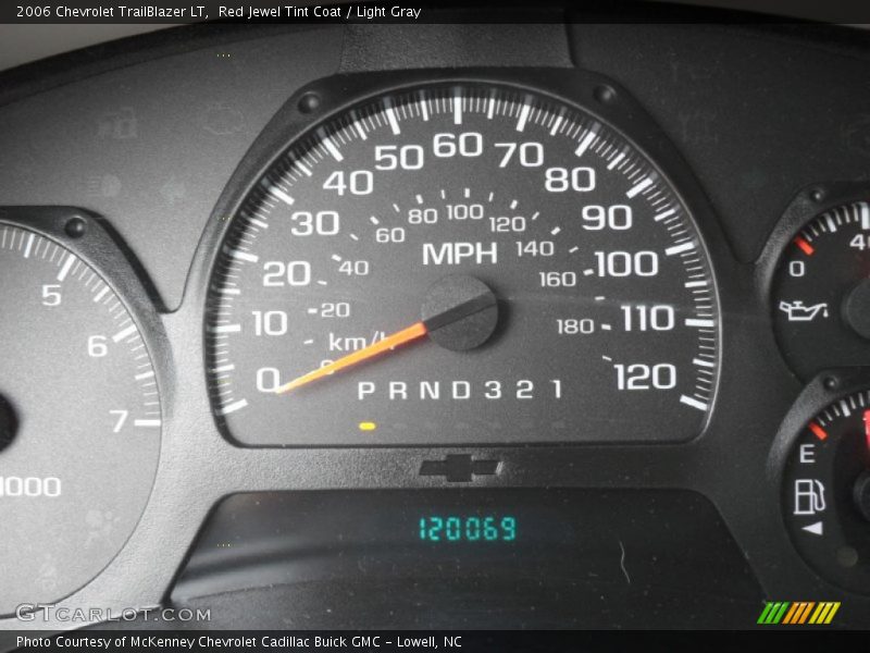Red Jewel Tint Coat / Light Gray 2006 Chevrolet TrailBlazer LT