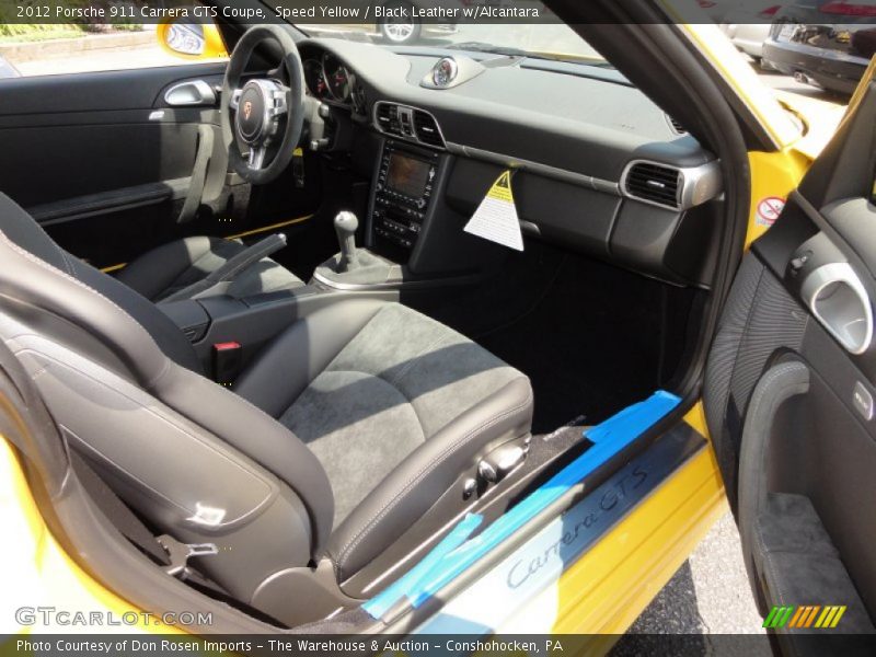 Speed Yellow / Black Leather w/Alcantara 2012 Porsche 911 Carrera GTS Coupe