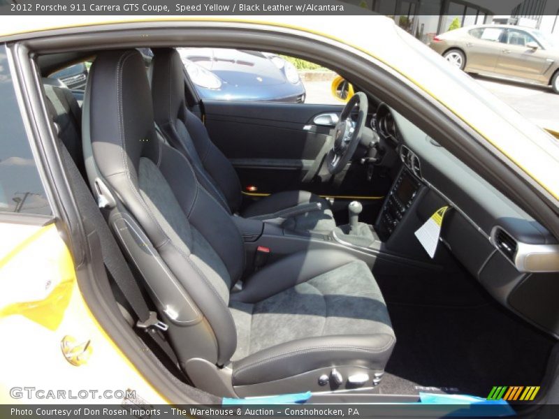 Speed Yellow / Black Leather w/Alcantara 2012 Porsche 911 Carrera GTS Coupe