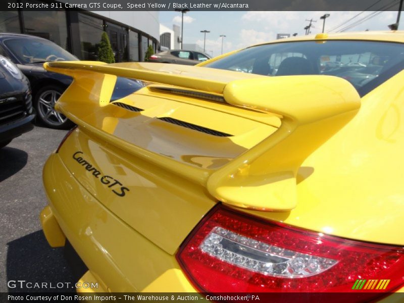 Speed Yellow / Black Leather w/Alcantara 2012 Porsche 911 Carrera GTS Coupe