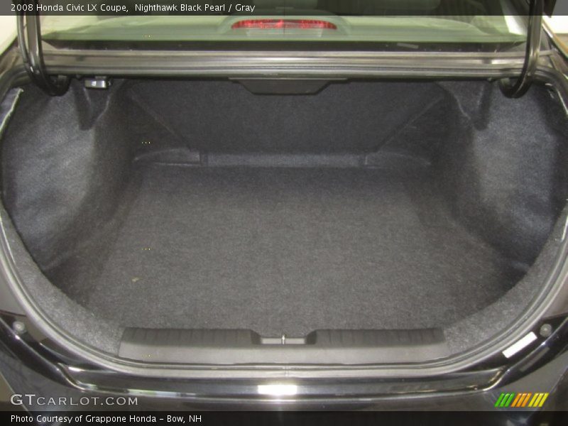 Nighthawk Black Pearl / Gray 2008 Honda Civic LX Coupe
