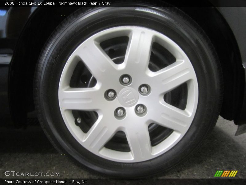 Nighthawk Black Pearl / Gray 2008 Honda Civic LX Coupe
