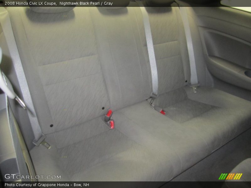 Nighthawk Black Pearl / Gray 2008 Honda Civic LX Coupe