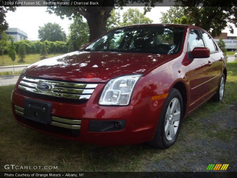 Redfire Metallic / Charcoal Black 2009 Ford Fusion SE