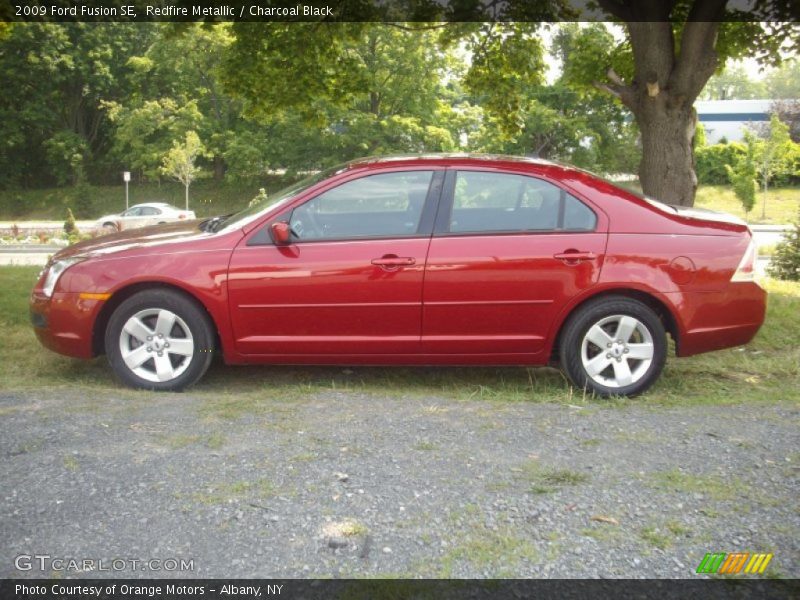 Redfire Metallic / Charcoal Black 2009 Ford Fusion SE