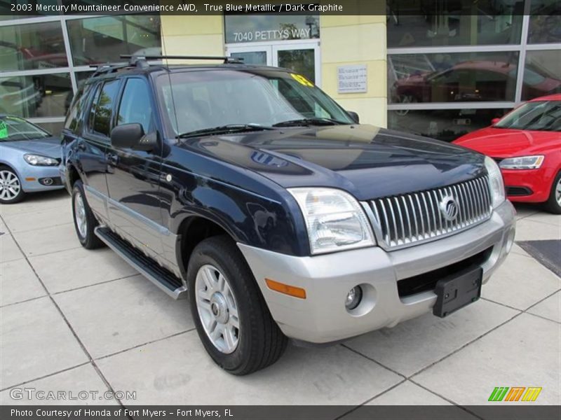 True Blue Metallic / Dark Graphite 2003 Mercury Mountaineer Convenience AWD