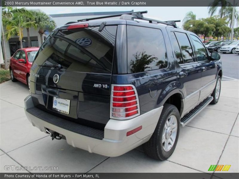 True Blue Metallic / Dark Graphite 2003 Mercury Mountaineer Convenience AWD